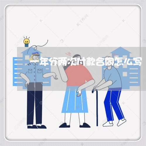 一年分两次付款合同怎么写/2023061620404