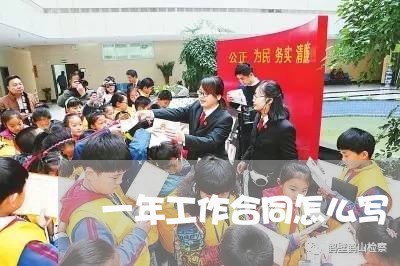 一年工作合同怎么写/2023041105037 一年工作合同怎么写/2023041105037