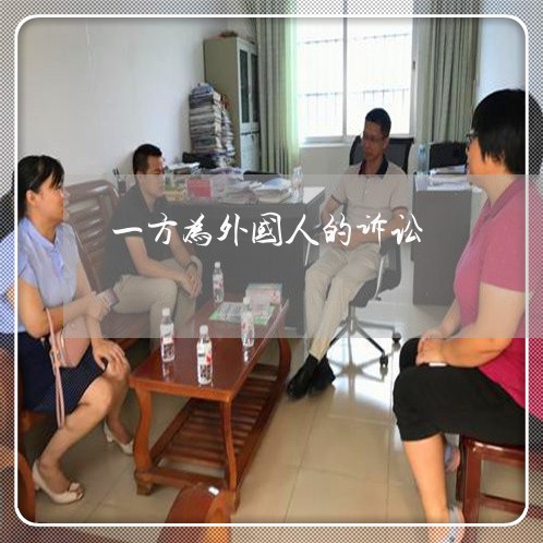 一方为外国人的诉讼