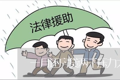 一月还房贷两千压力大吗/2023041952584