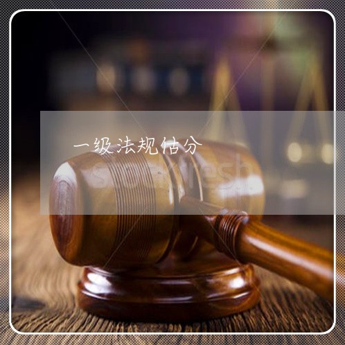 一级法规估分