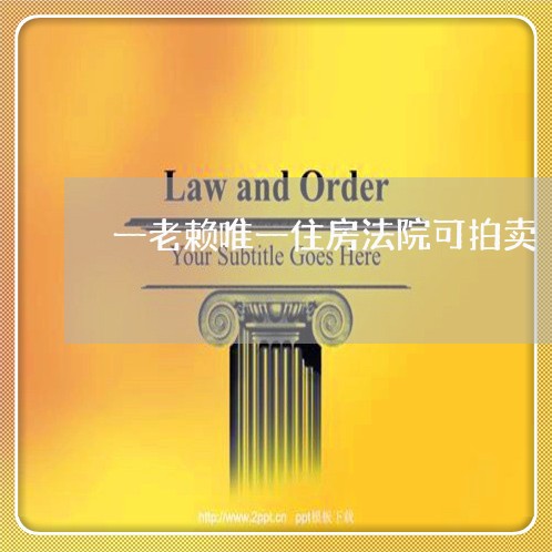 一老赖唯一住房法院可拍卖