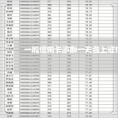 一般信用卡逾期一天会上征信吗 一般信用卡逾期一天会上征信吗