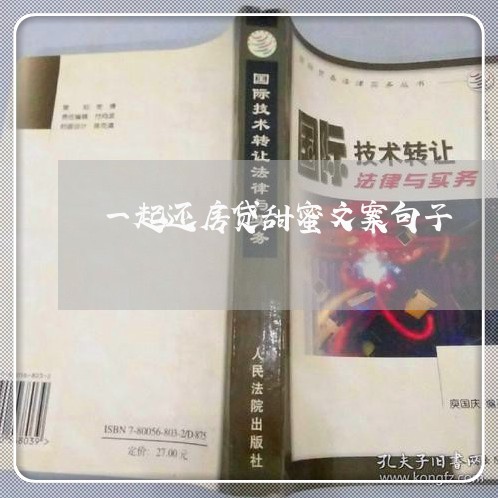 一起还房贷甜蜜文案句子/2023041942926