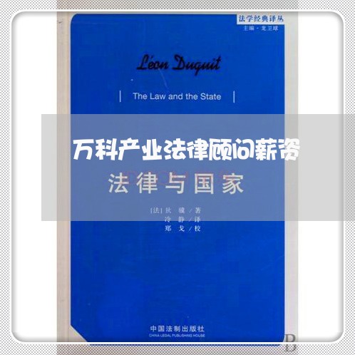 万科产业法律顾问薪资 万科产业法律顾问薪资