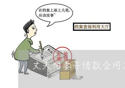 丈夫向妻子借款合同怎么写/2023022766473