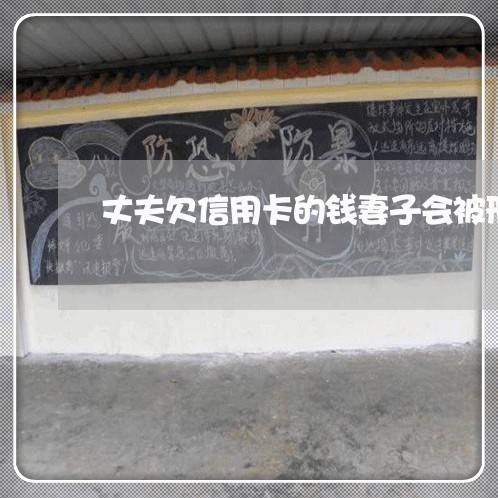 丈夫欠信用卡的钱妻子会被刑拘