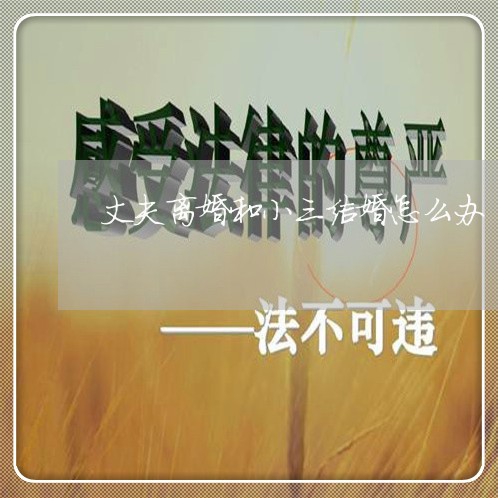 丈夫离婚和小三结婚怎么办 丈夫离婚和小三结婚怎么办