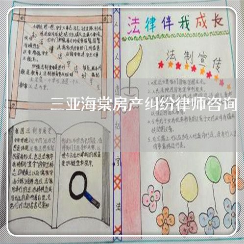 三亚海棠房产纠纷律师咨询