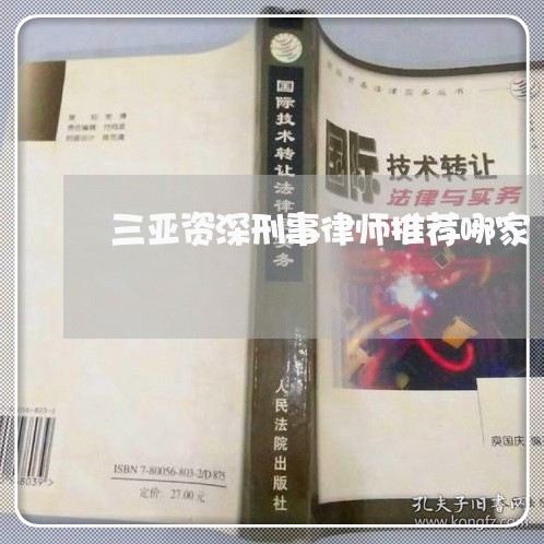 三亚资深刑事律师推荐哪家/2023060916268