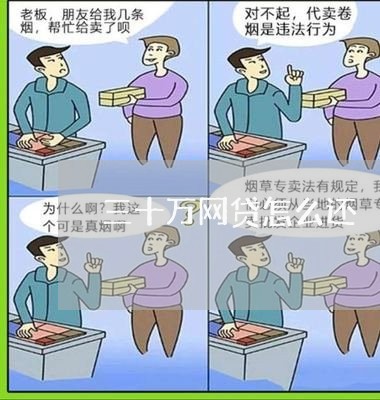 三十万网贷怎么还/2023081101593