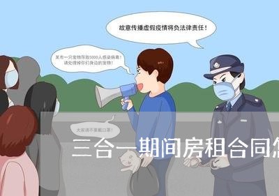 三合一期间房租合同怎么写/2023061638682