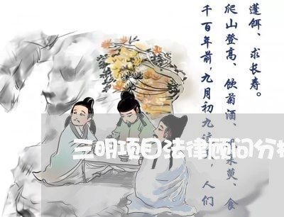 三明项目法律顾问分析/2023061973072 三明项目法律顾问分析/2023061973072