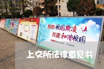 上交所法律意见书 上交所法律意见书