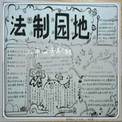 上市公务职能 上市公务职能