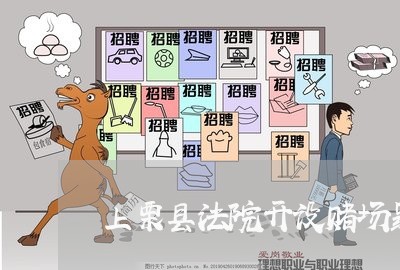 上栗县法院开设赌场罪