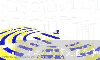 上海15岁交通肇事逃逸/2023030127927