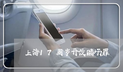上海17周岁开设赌场罪/2023030139159 上海17周岁开设赌场罪/2023030139159