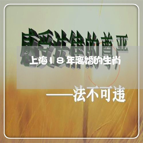 上海18年离婚的生肖/2023021405935 上海18年离婚的生肖/2023021405935