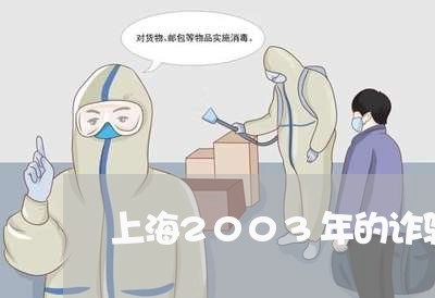 上海2003年的诈骗罪/2023030148372 上海2003年的诈骗罪/2023030148372