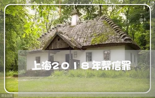 上海2018年帮信罪/2023021460260 上海2018年帮信罪/2023021460260
