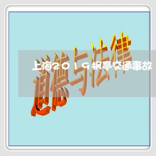 上海2019枫亭交通事故/2023032195934 上海2019枫亭交通事故/2023032195934