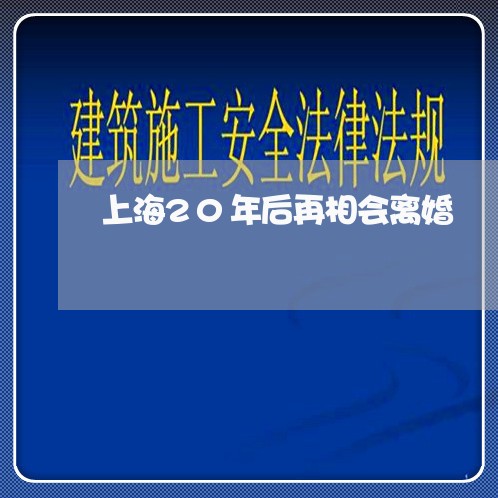 上海20年后再相会离婚/2023030233736