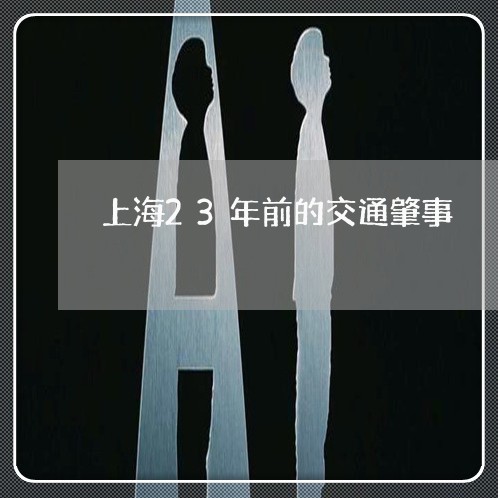 上海23年前的交通肇事/2023030258592