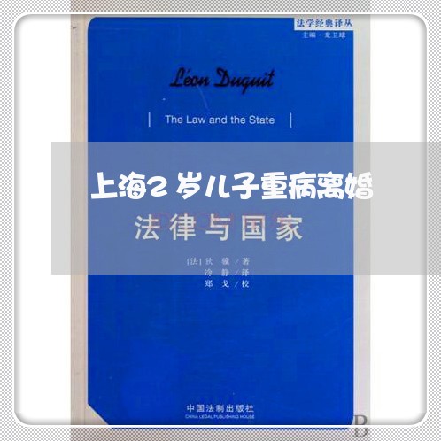 上海2岁儿子重病离婚/2023040985816