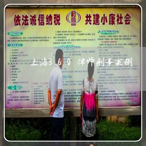 上海360律师刑事案例/2023030195969