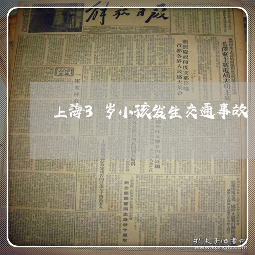 上海3岁小孩发生交通事故/2023032037050 上海3岁小孩发生交通事故/2023032037050