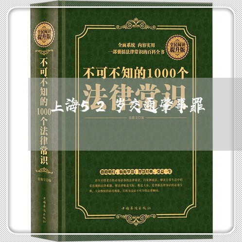 上海52岁交通肇事罪/2023021470716 上海52岁交通肇事罪/2023021470716