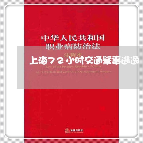 上海72小时交通肇事逃逸/2023032029362 上海72小时交通肇事逃逸/2023032029362