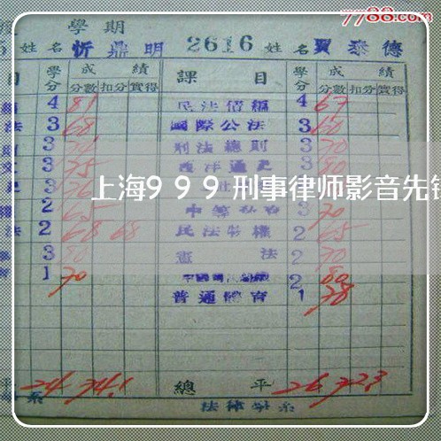 上海999刑事律师影音先锋/2023041442782