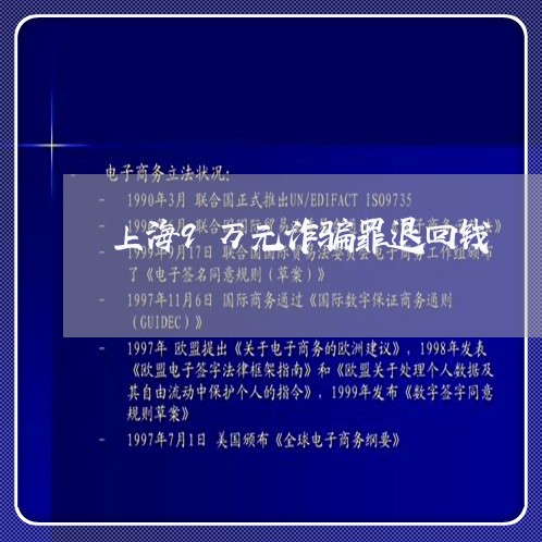 上海9万元诈骗罪退回钱/2023030186048 上海9万元诈骗罪退回钱/2023030186048