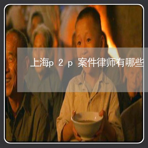 上海p2p案件律师有哪些/2023032082815