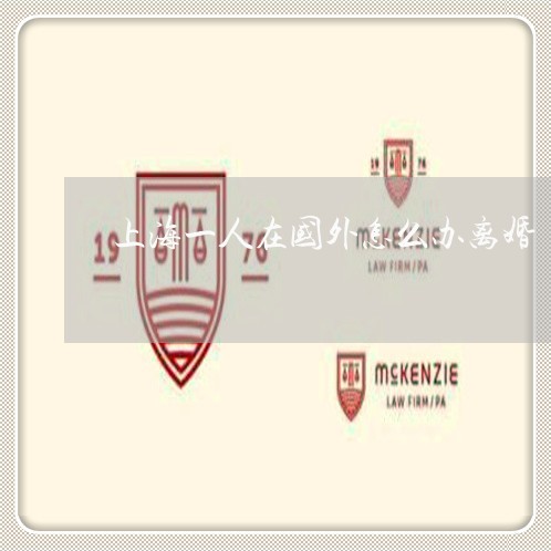 上海一人在国外怎么办离婚/2023032085927