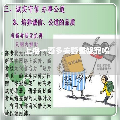 上海一妻多夫算重婚罪吗/2023030174593