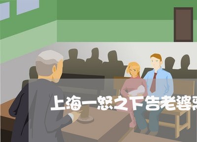上海一怒之下告老婆离婚/2023030172582