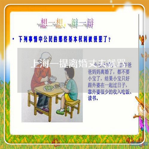 上海一提离婚丈夫就骂/2023040959584