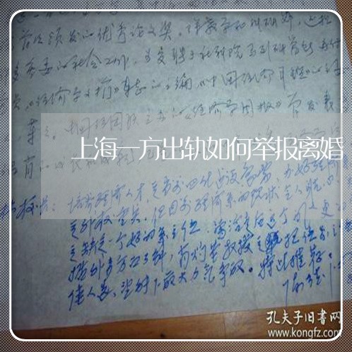 上海一方出轨如何举报离婚/2023032060514 上海一方出轨如何举报离婚/2023032060514