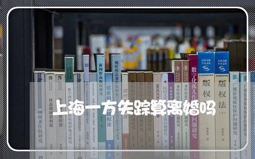 上海一方失踪算离婚吗/2023021450372 上海一方失踪算离婚吗/2023021450372