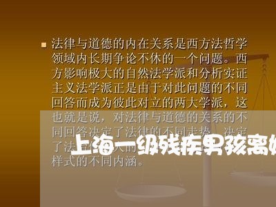 上海一级残疾男孩离婚/2023021420593 上海一级残疾男孩离婚/2023021420593