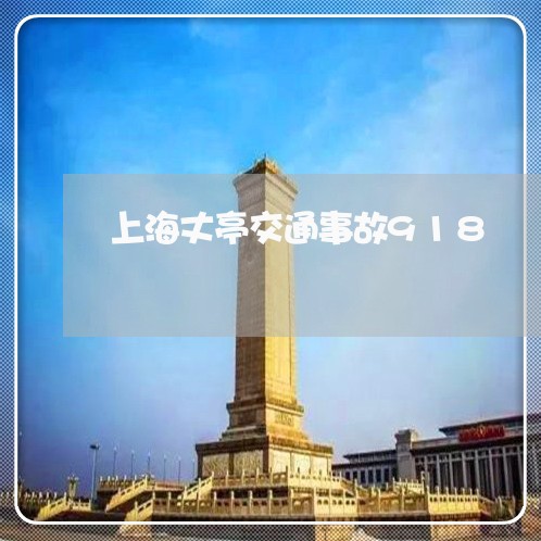 上海丈亭交通事故918/2023030292724
