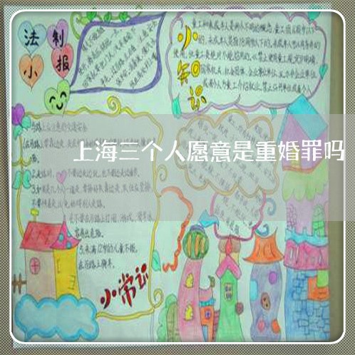 上海三个人愿意是重婚罪吗/2023032004705