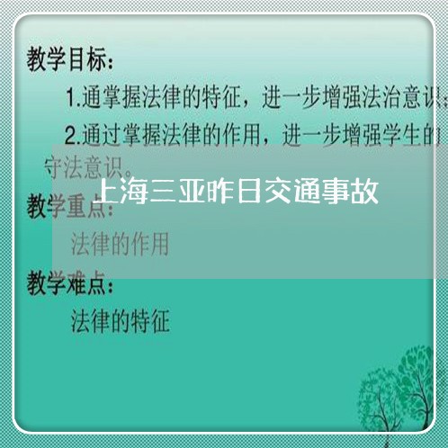上海三亚昨日交通事故/2023021477059 上海三亚昨日交通事故/2023021477059
