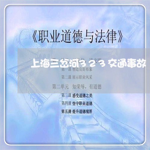 上海三岔河323交通事故/2023032061493