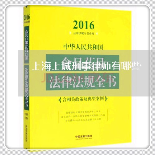 上海上城刑事律师有哪些/2023030140381 上海上城刑事律师有哪些/2023030140381