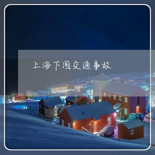 上海下围交通事故/2023032430581 上海下围交通事故/2023032430581
