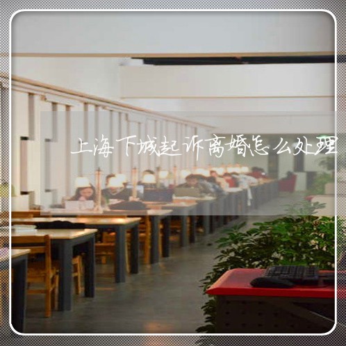 上海下城起诉离婚怎么处理/2023032115948 上海下城起诉离婚怎么处理/2023032115948